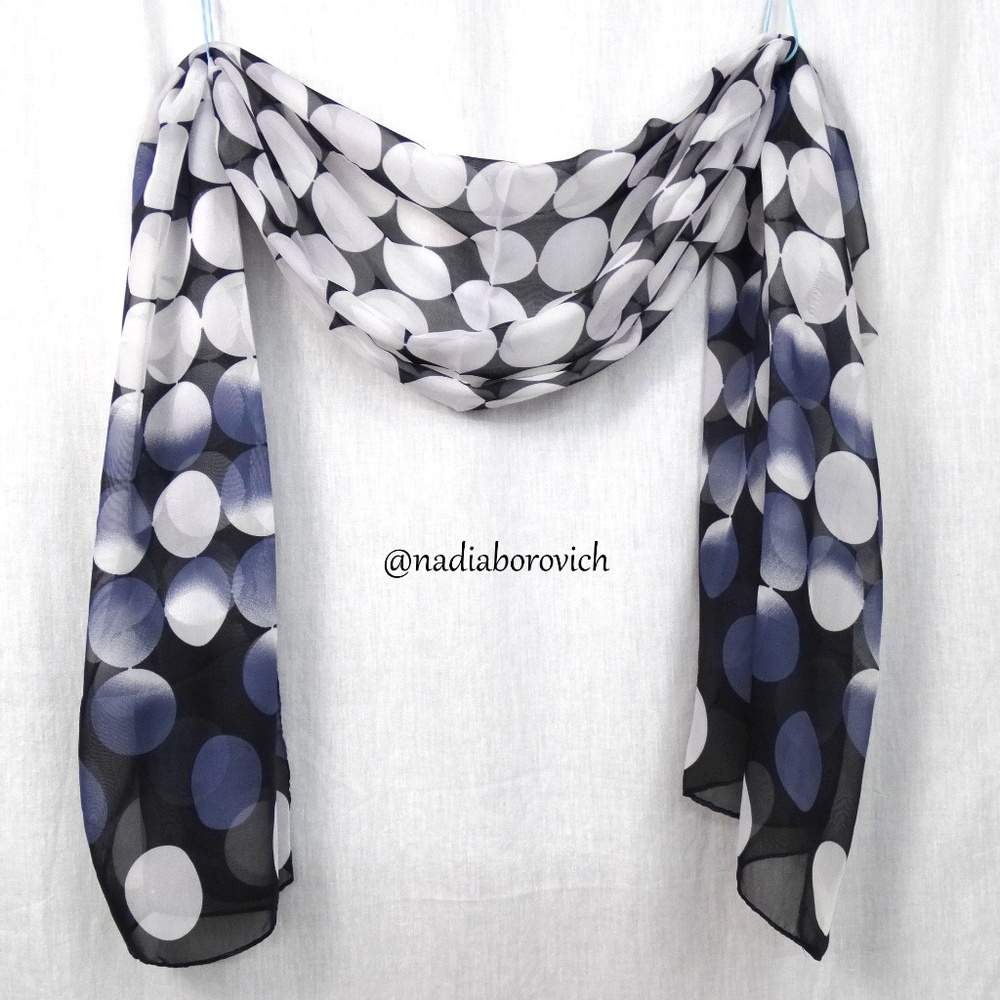 Chiffon Polka Dot Wrap Scarf Shawl Stole